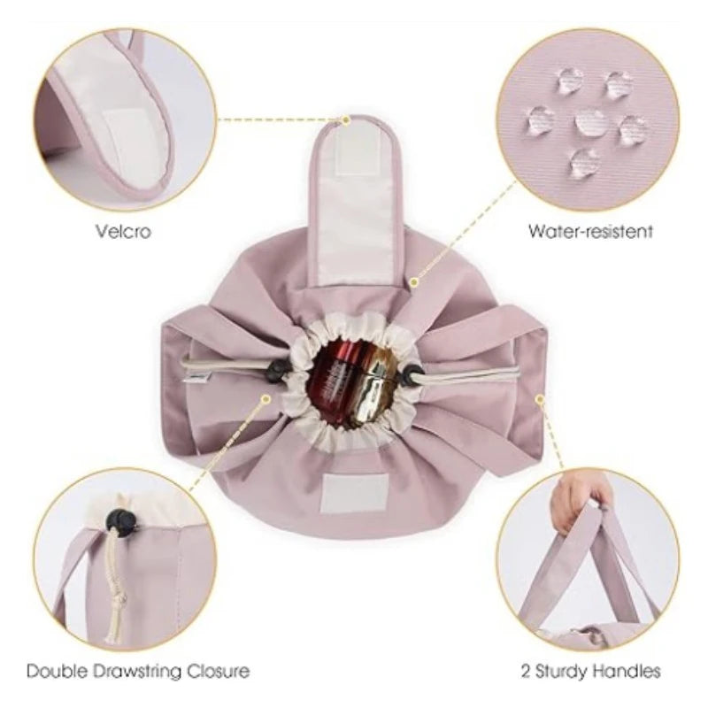 Trousse de toilette et cosmétique de grande capacité et étanche pour voyage