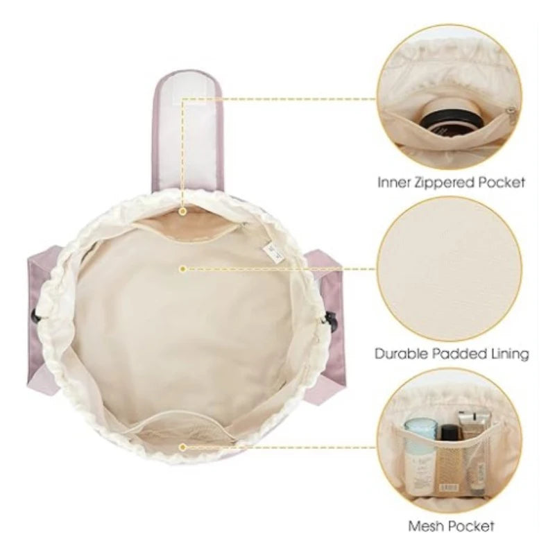 Trousse de toilette et cosmétique de grande capacité et étanche pour voyage