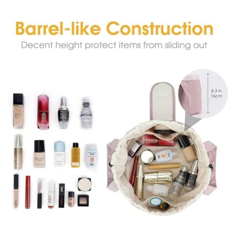 Trousse de toilette et cosmétique de grande capacité et étanche pour voyage