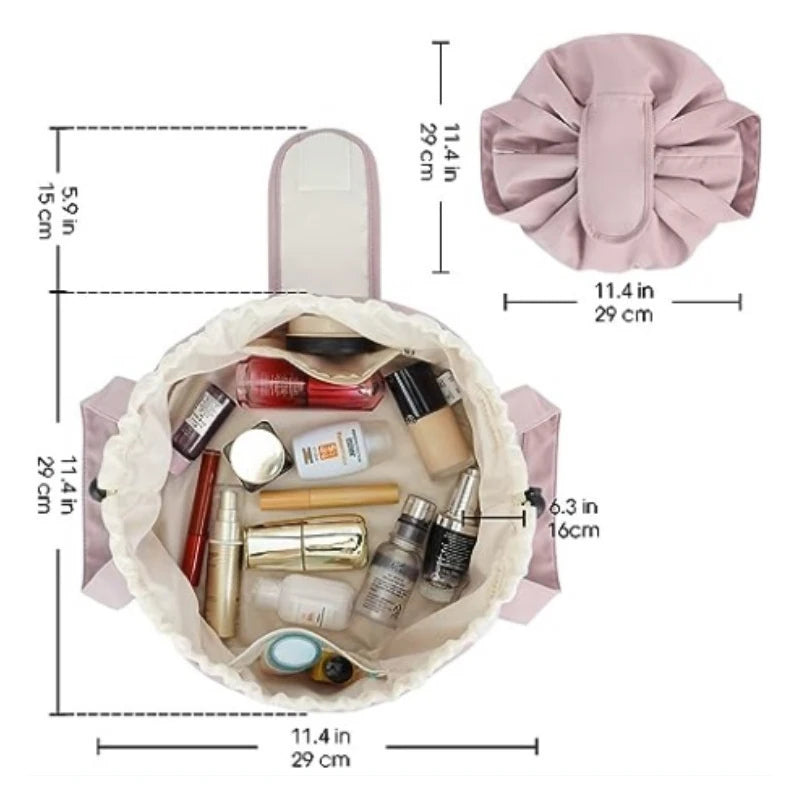 Trousse de toilette et cosmétique de grande capacité et étanche pour voyage